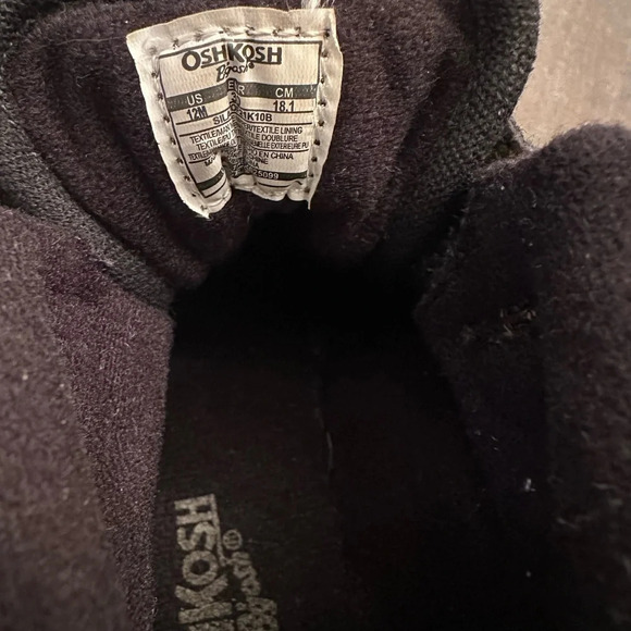 oshkosh b'gosh Boys High Top Sneaker Boots Shoes Size 12 Green - Picture 6 of 7